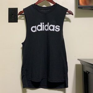 black adidas exercise tank